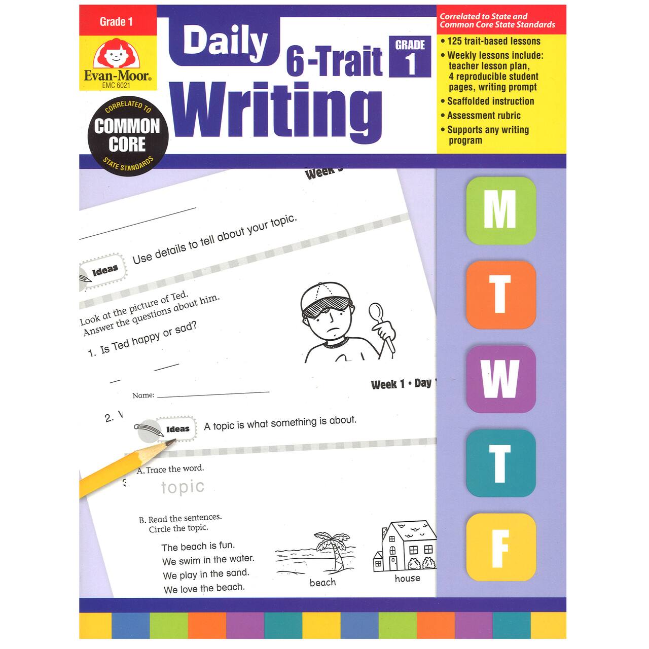 Evan-Moor® Daily 6-Trait Writing Book, Grade 1